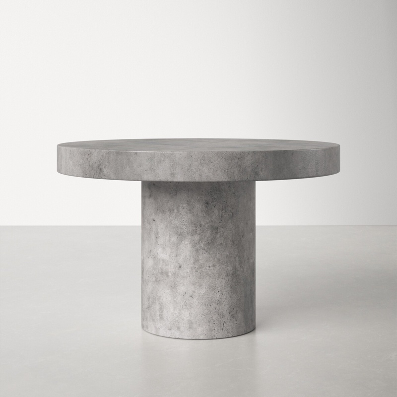 Georgia 47'' Concrete Pedestal Dining Table