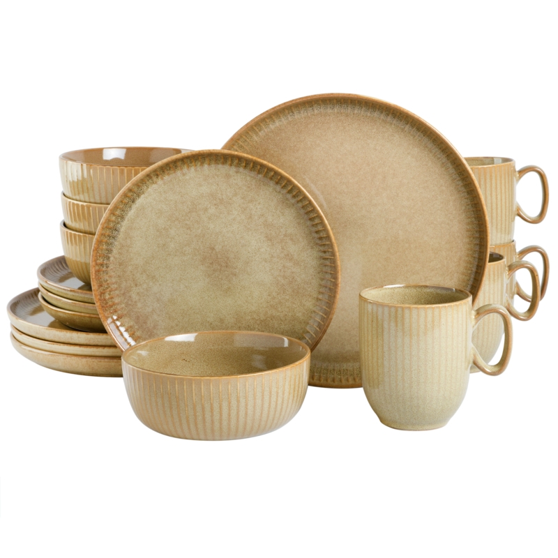 Reactive Glaze Stoneware Dining Set