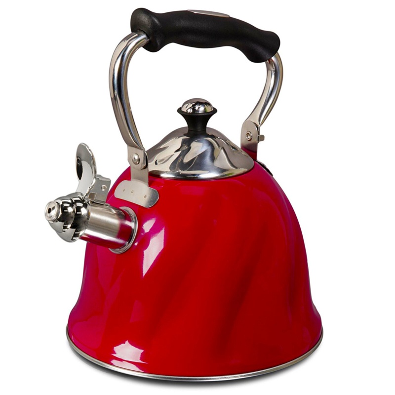 Gibson Mr Coffee 2.3 qt. Stainless Steel Whistling Stovetop Kettle