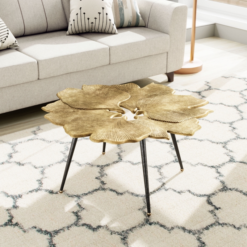 Aluminum Gingko Coffee Table