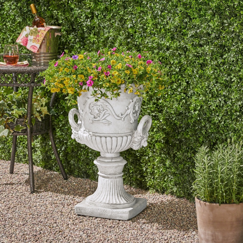 Giordano Concrete Chalice Urn Planter