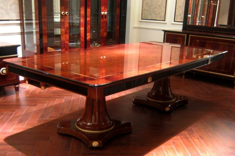 Giovani 95'' Beech Solid Wood Dining Table