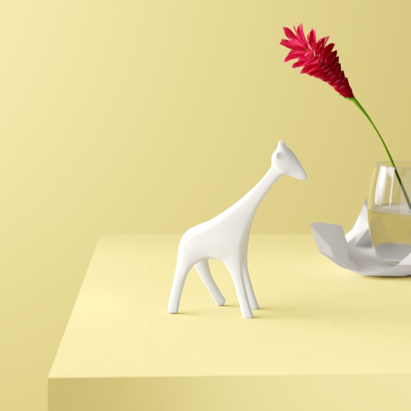 Metallic Animal Sculpture with Electroplated Glaze