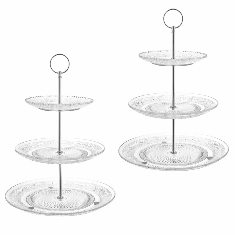 Gleanarm Glass Tiered Stand
