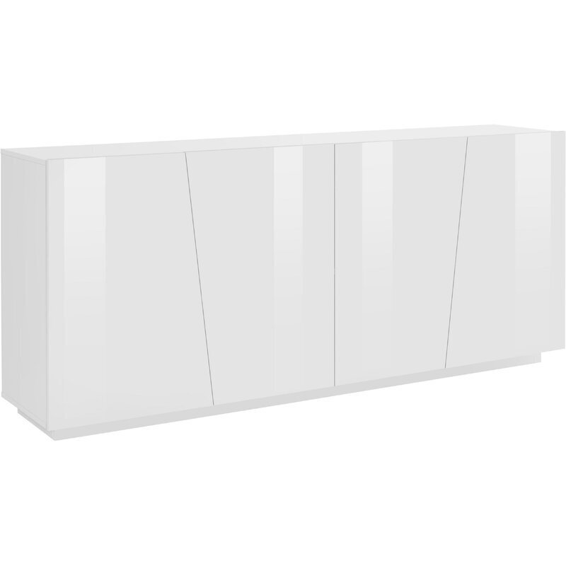 Gloss finish white buffet