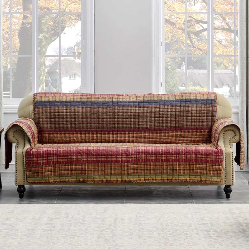 Reversible Furniture Slipcover with Elastic Strap