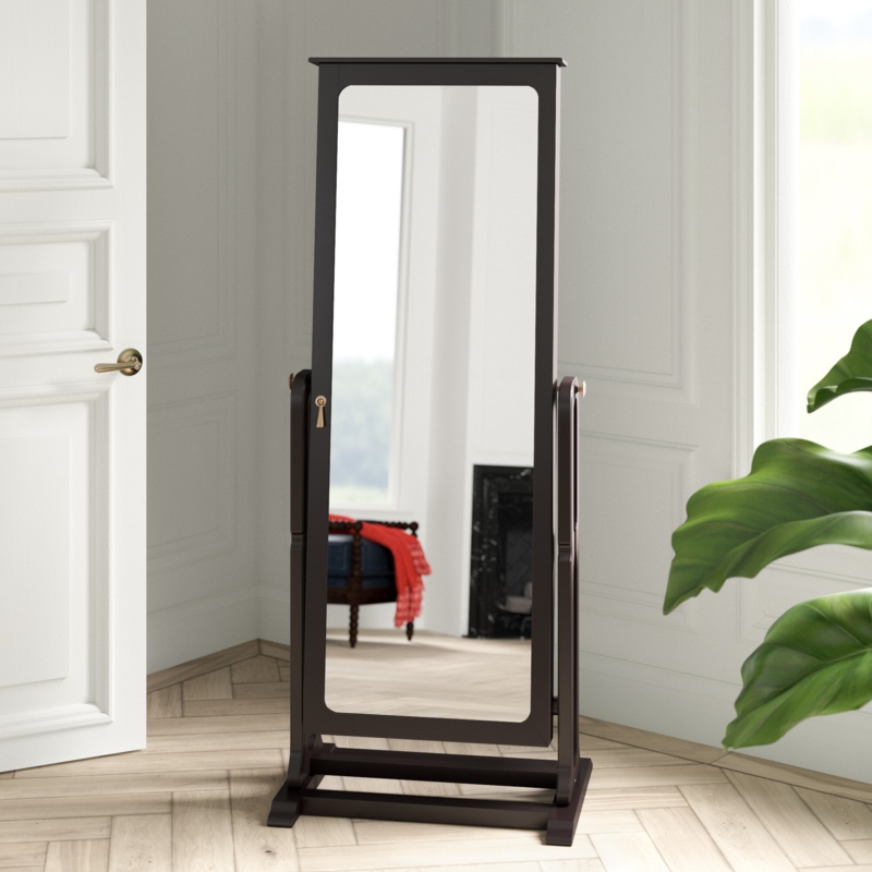 Mirror with Hidden Jewelry Organizer