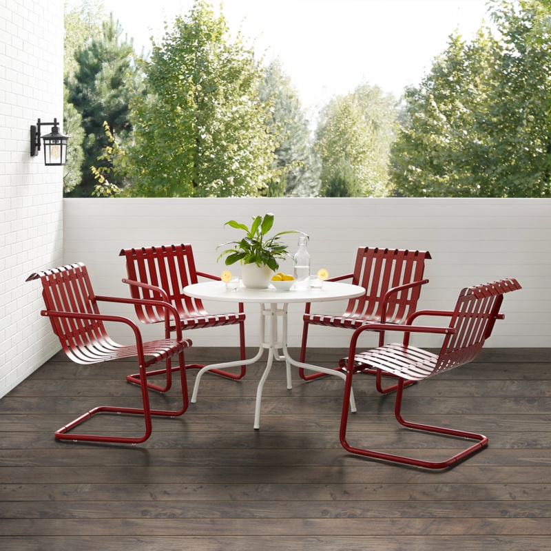 Gracie Round 4 - Person Outdoor Dining Set