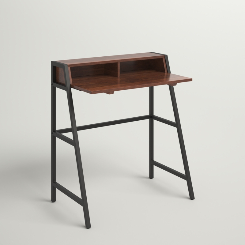 Rustic Secretary Desk with Open Storage