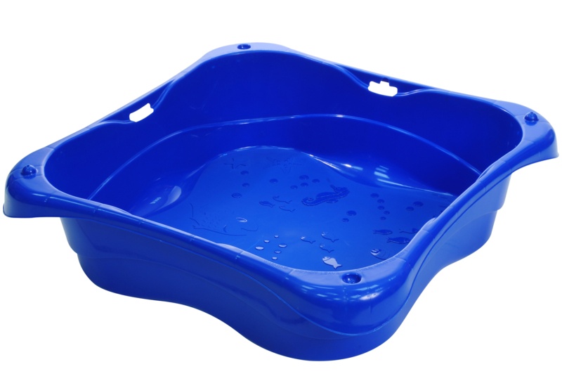 Gramercie Zoomie Kids 30" x 7.45" Plastic Square Sandbox