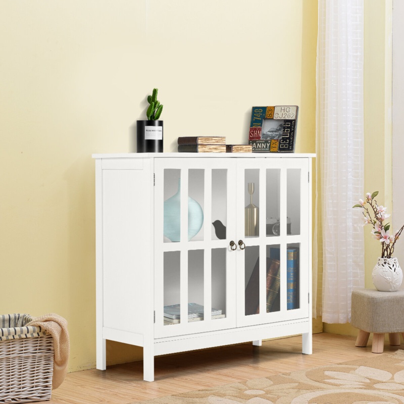 Gratz 31'' Tall 2 - Door Mirrored Accent Cabinet