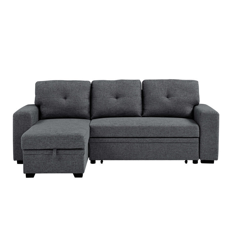 Gray Convertible Tiny House Sofa