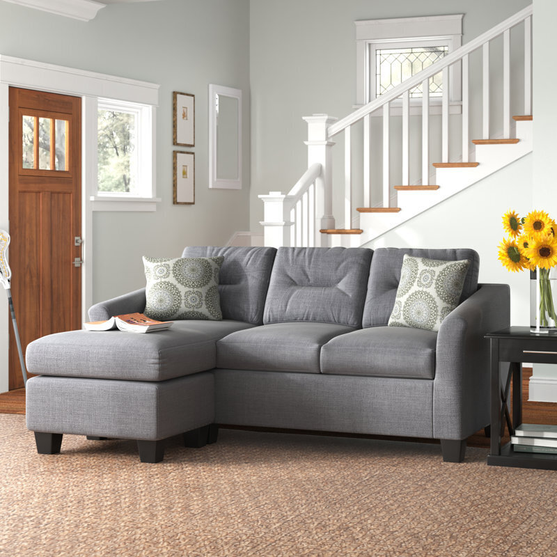 Gray Small L Shaped Couch 