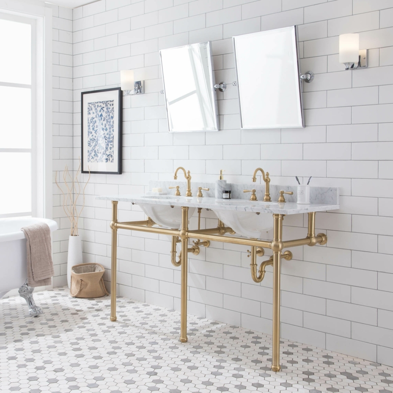 Coastal Double Bathroom Console Sink