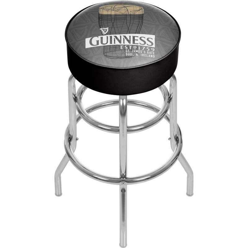Line Art Pint Swivel Bar Stool
