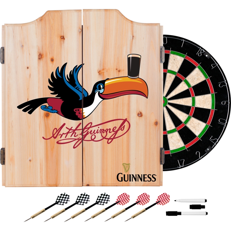 Custom Beveled Wood Dart Cabinet Set