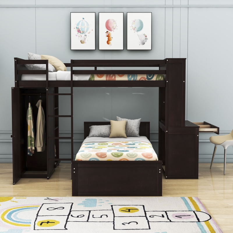 Multi-Functional Storage Bunk Bed