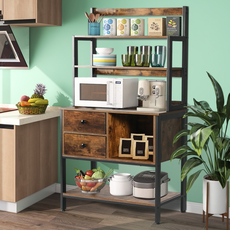 Multi-Purpose Baker's Rack with Storage