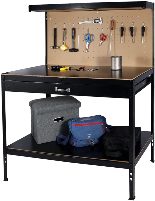 Hakana 43" W Butcher Block Top Workbench