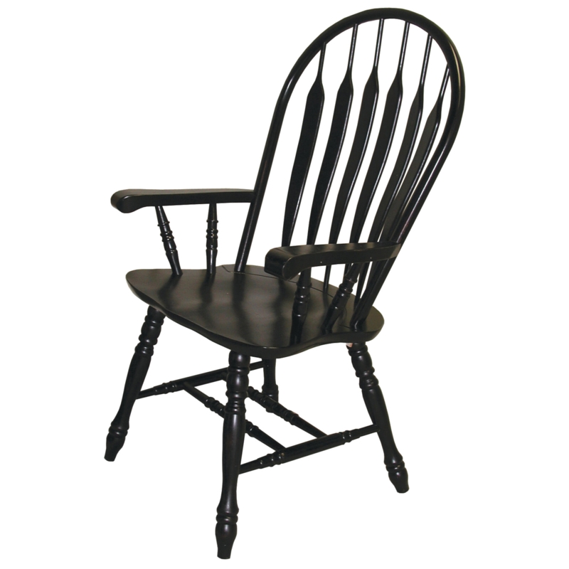 Windsor-Back Armchair with Turned Details
