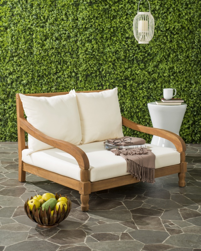 Hallei 35.4" Long Double Chaise with Cushions