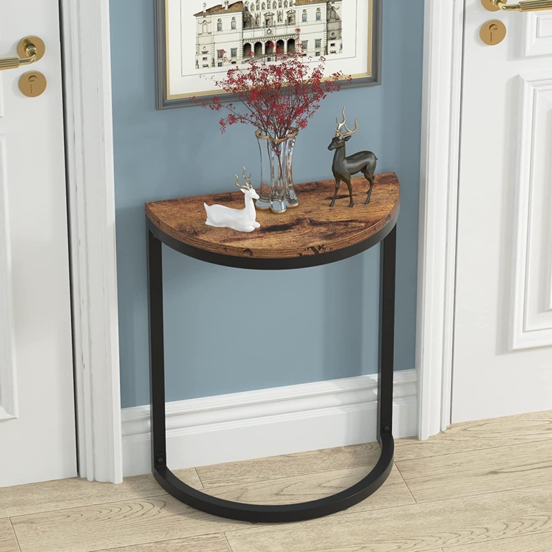 Half Round Sofa Side Table