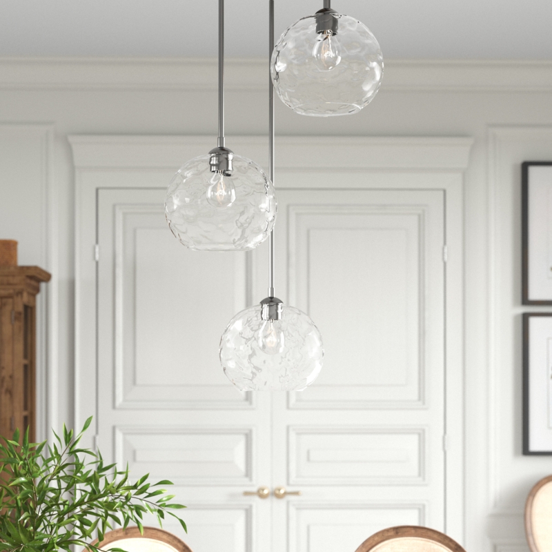 3-Light Cluster Globe Pendant