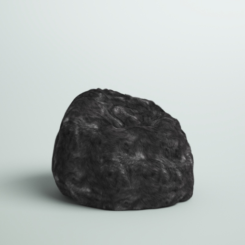 Hamblen Standard Faux Fur Bean Bag Sofa