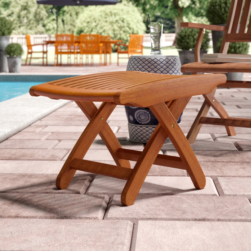 Balau Hardwood Folding Footrest