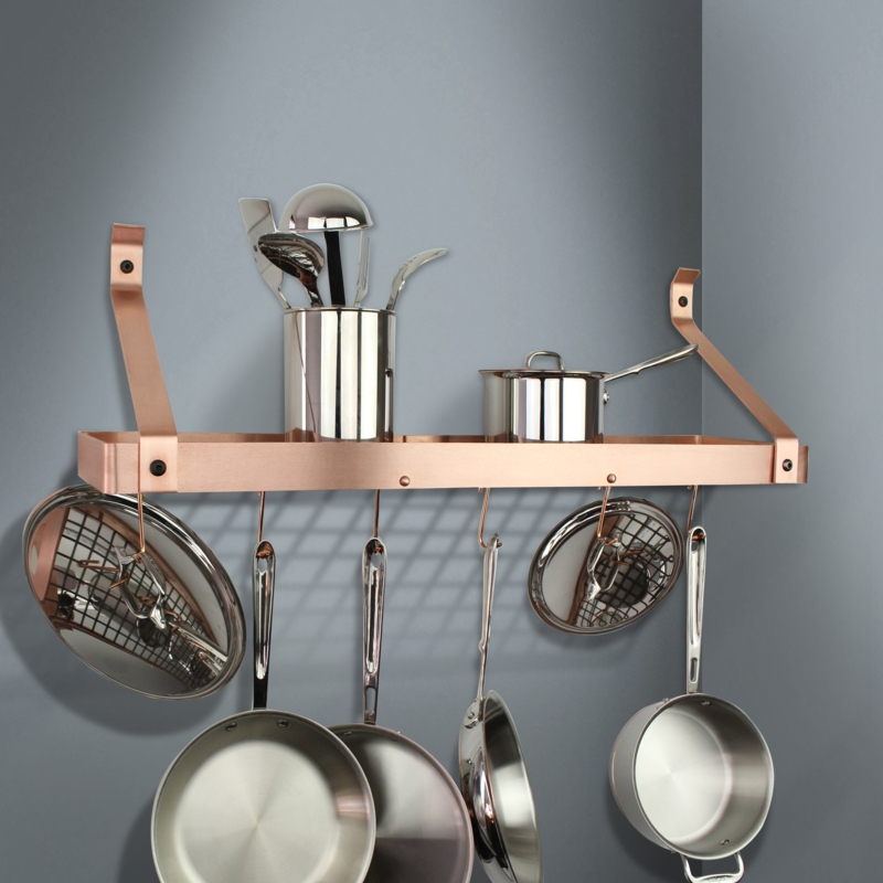 30" Gourmet Deep Bookshelf Wall Rack