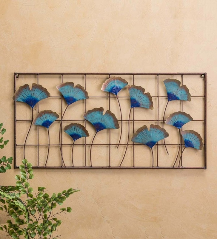 Handcrafted Metal Ginkgo Leaf Wall Décor