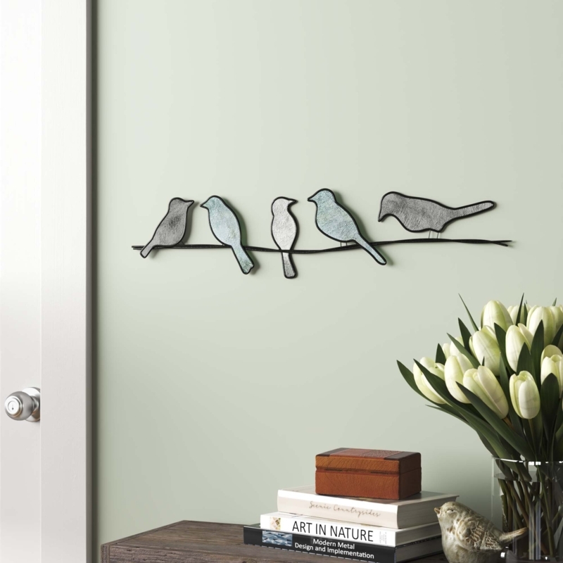 Capiz Oyster Shell Bird Wall Decor