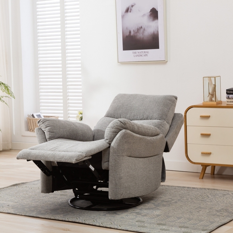 Modern Ergonomic Manually Rotatable Recliner Chair