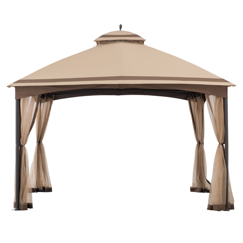 Heigho 13 Ft. W x 10.5 Ft. D 2-tier Steel Patio Gazebo