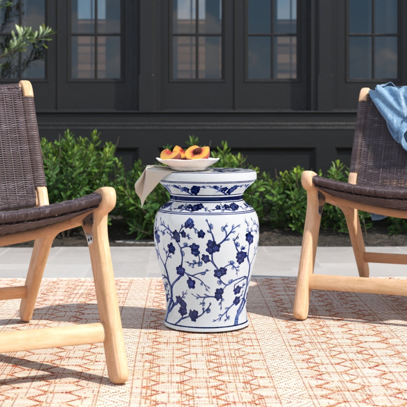 Hand-painted Chinese Garden Stool