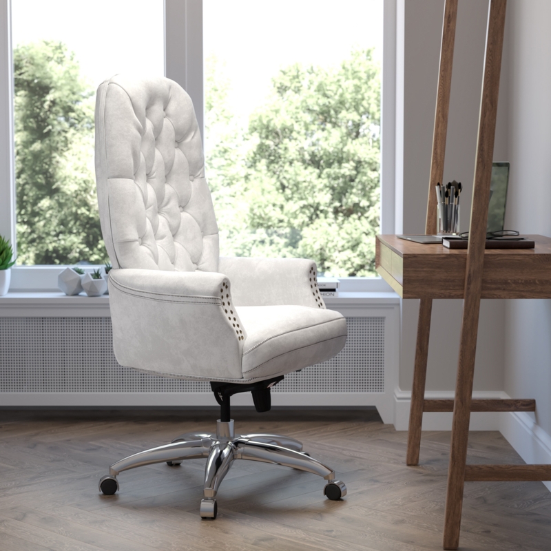 Brown LeatherSoft High-Back Executive Office Chair