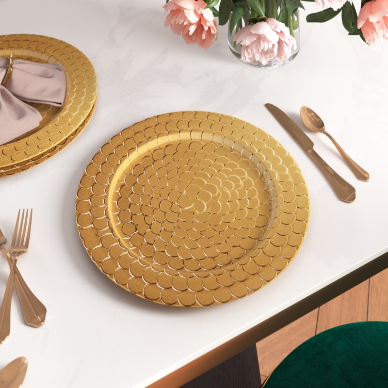 Set of 4 Elegant Charger Plates