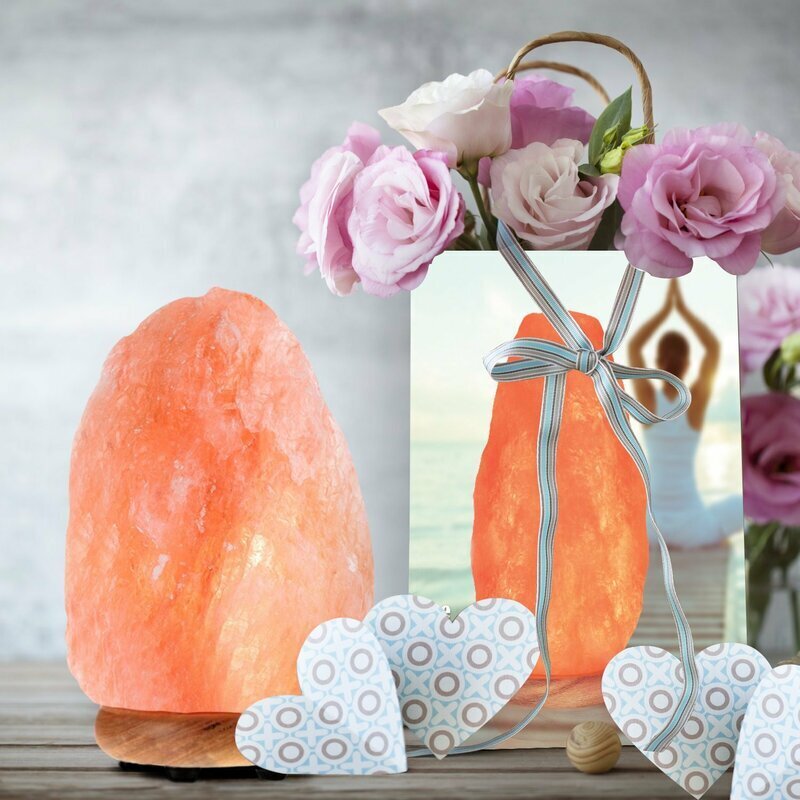 Himalayan salt natural crystal lamp