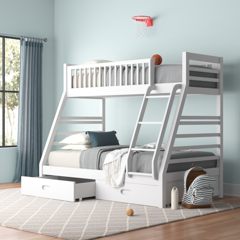 Classic Pine Bunk Bed with Storage Drawers