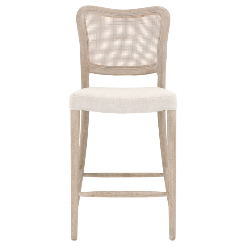 Transitional Counter Stool with Cane Back