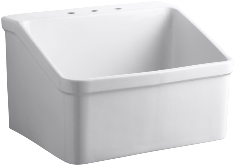 Hollister 28" x 22" Wall Mounted Laundry Sink