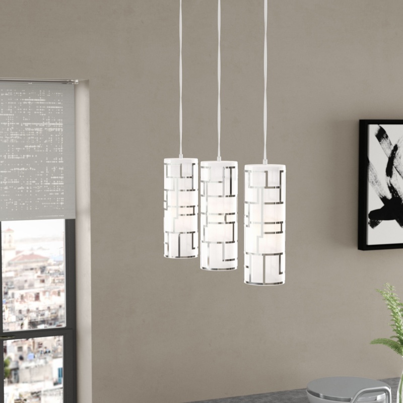 Contemporary Three-Light Pendant