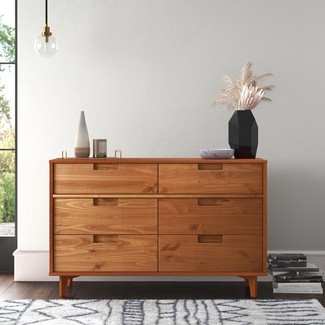 kepner 6 drawer double dresser zipcode design Zipcode Design Kepner 6 Drawer 60.55'' W Double Dresser & Reviews
