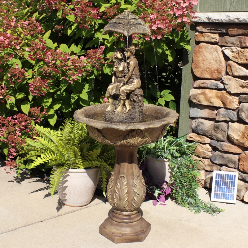 Hornsby Solar Fountain with LED Light