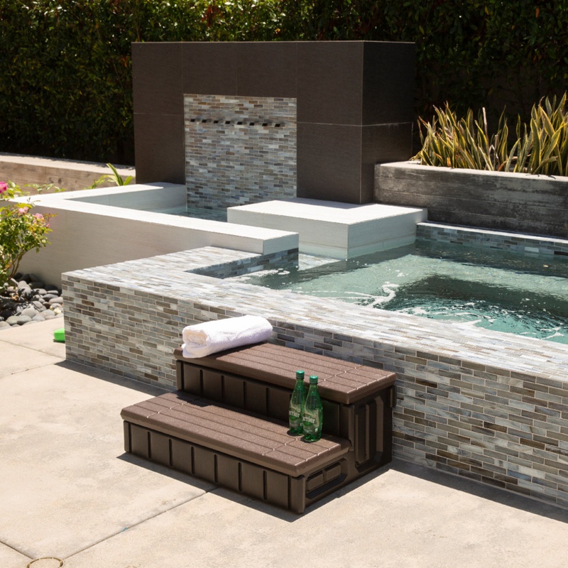 Hot Tub Steps with Storage