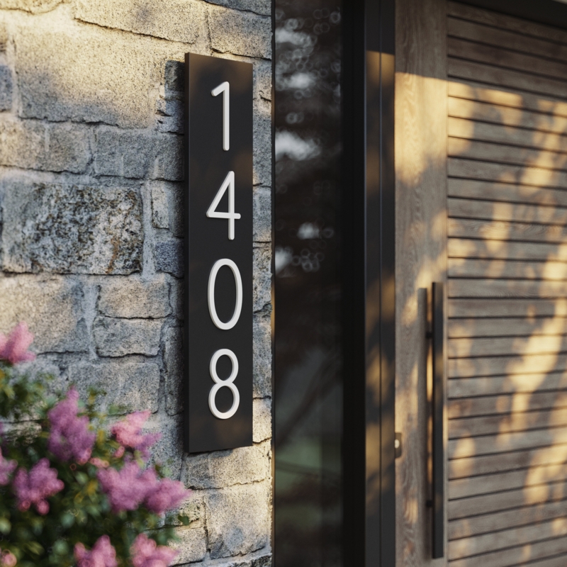 Modern 5-inch House Number