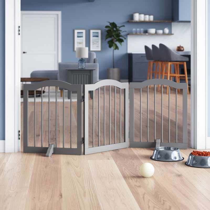 Howlett Arched Decorative Free Standing Pet Gate