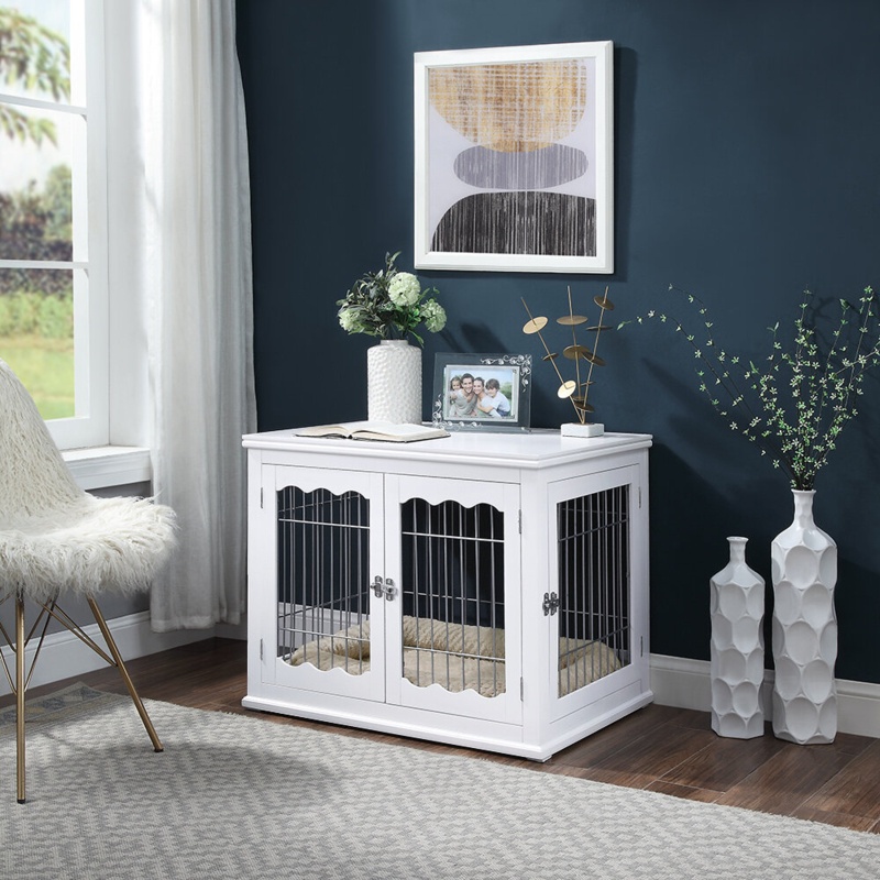 Clean-lined Double Door Pet Crate