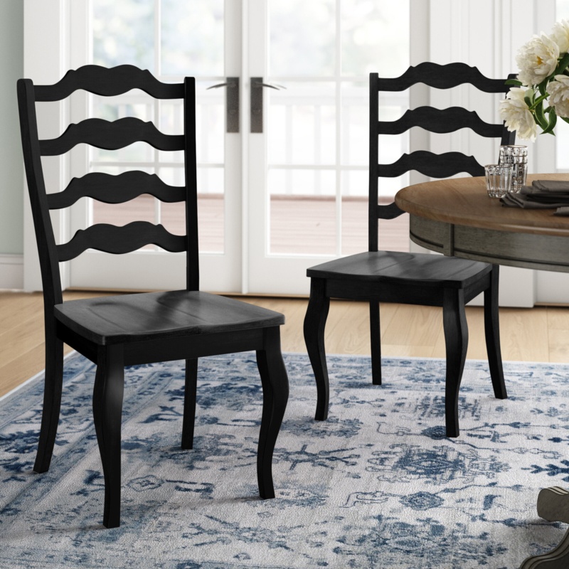 Huling Solid Wood Ladder Back Side Chair