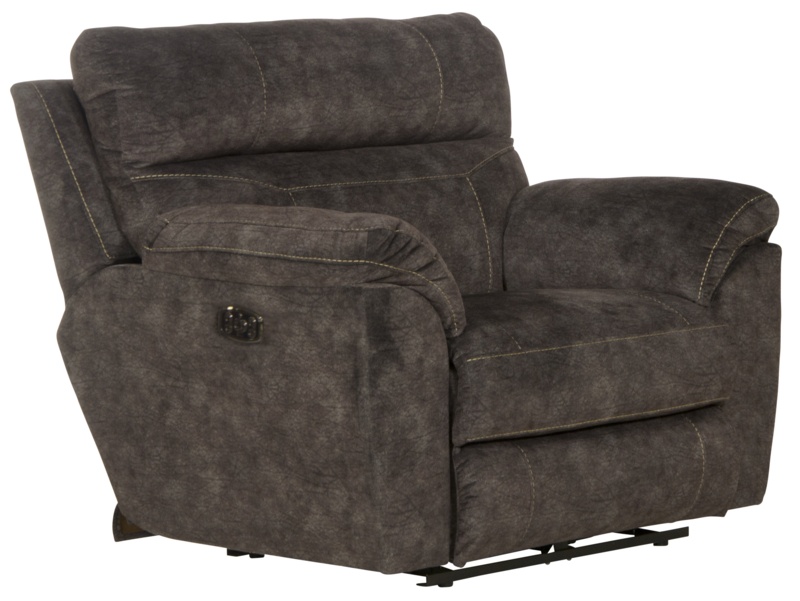 Humiston Power Lay Flat Upholstered Recliner with Adjustable Headrest